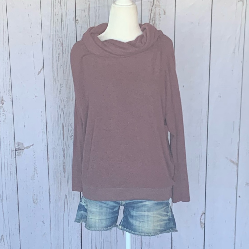 Women’s White Crow Cowl Neck Top